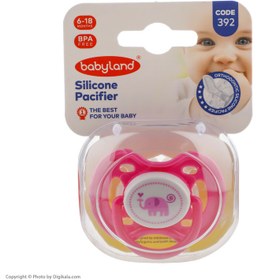 تصویر پستانک سیلیکونی ارتودنسی 392 بی بی لند BabyLand Silicone Pacifier 392