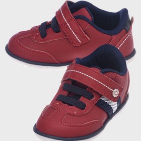 تصویر کفش ورزشی بچگانه با چسب ولکرو و لبه کوتاه برند klin Kids Low Top Velcro Sneakers