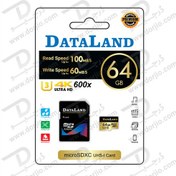 تصویر کارت حافظه Micro SD 64GB Class 10 U3 مارک DataLand 