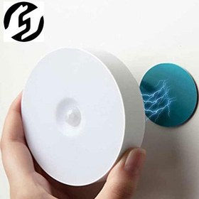 تصویر چراغ مگنتی سقفی و دیواری سنسوردار شارژی Ceiling and wall magnet lamp with rechargeable sensor