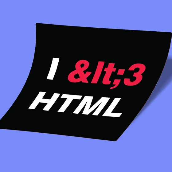 خرید و قیمت استیکر i love html | ترب