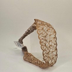 تصویر تل کشی توری رنگ قهوه ای 