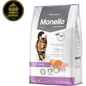 تصویر غذای خشک گربه مونلو Monello Sterilised Turkey & salmon 