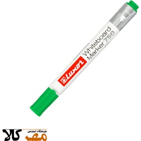 تصویر ماژیک وایت برد رنگی لوکسور رنگ سبز فسفری Luxor Whiteboard Marker 750 green