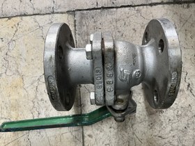 تصویر شیر توپی 2 اینچ دو تیکه کلاس 150 جنس بدنه 10K/40 S13A BALL VALVE 2" #150 10K/40 S13A