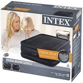 تصویر تخت بادی دو نفره مشکی اینتکس intex 64440 intex 64440