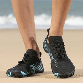 تصویر کفش آبی plankzone مدل Deep ocean رنگ مشکی آبی 