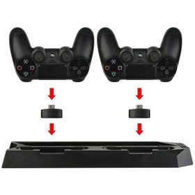 تصویر پایه خنک کننده و شارژر پلی استیشن 4 مدل YH-24 YH 24 PS4 Stand