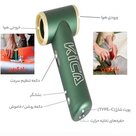 تصویر پمپ باد کیکا مدل جت فن 2 - آبی 