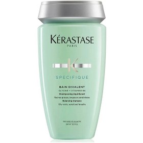 تصویر شامپو مخصوص کف سر چرب کراستاس kerastase Bain Divalent shampoo حجم 250 میل 