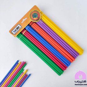 تصویر پک نی نوشابه 60 عددی رنگی 