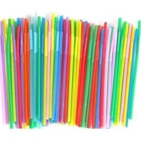 تصویر نی رنگی نوشیدنی ساده100عددی 