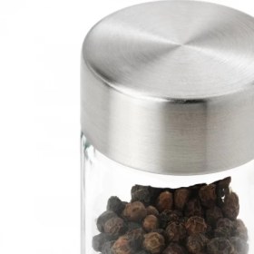 تصویر جا ادویه 2 عددی ایکیا مدل ÖRTFYLLD IKEA ÖRTFYLLD Spice jar glass/stainless