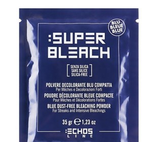 تصویر پودر دکلره آبی بدون غبار اچ‌اس‌لاین ECHOSLINE BLUE DUST-FREE BLEACHING POWDER -35gr