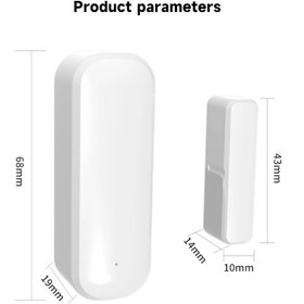 تصویر سنسور درب و پنجره وای فای تویا RSH-WiFi-DW10 Smart Door Sensor WiFi RSH-WiFi-DW10