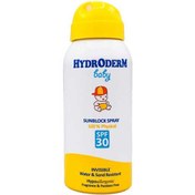 تصویر اسپری ضدآفتاب SPF30 فیزیکال Baby حجم 150 میل هیدرودرم SPF30 Physical Sunscreen Spray for Babies, 150 ml, Hydroderm