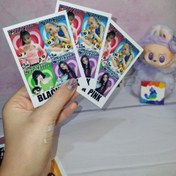 تصویر پولاروید فوتو کارت عکس طرح بلک پینک رز رزی جیسو لیسا جینی سایز 7 و نیم در 9 یک عدد - 2 Polaroid black pink