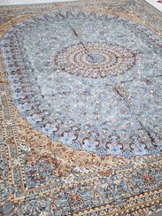 تصویر روفرشی مخمل دورو با کیفیت بالا (کد۱۳۱) - ۱۲ متری / طوسی Velvet rug