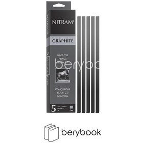 تصویر nitram / نیترام / graphite / گرافیت 4میل / b3 / بسته 5 عددی 