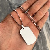 تصویر زنجیر و پلاک هویت جنگی 