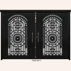 تصویر درب فلزی CNC طرح ۴۶۷ 