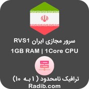 تصویر سرور مجازی ایران ترافیک با نامحدود 1 به 10 - پلن RVS1 