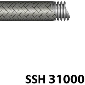 تصویر شیلنگ استیل بخار یک لا روکش “3/8 