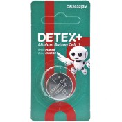 تصویر باتری سکه ای 3 ولت دیتکس پلاس مدل DETEX+ CR2032 