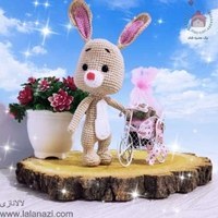 تصویر عروسک بافتنی خرگوش ربیت ( کد 60209 ) 
