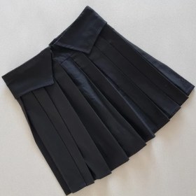 تصویر دامن پلیسه کتان 