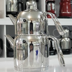 تصویر کتری و قوری کرکماز مدل استیما کد Korkmaz Steama A191 Korkmaz Steama A191 Teapot Set