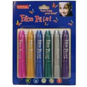 تصویر بسته ۶ رنگ گریم صورت پیچی پاستلی MD-800-6 