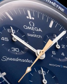 تصویر ساعت امگا سواچ مدل Omega Swatch MISSION MOONSHINE BLUEMOON 