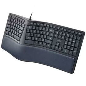 تصویر کیبورد ارگونومیک باسیم رپو مدل NK8800 Rapoo NK8800 Wired USB Ergonomic Keyboard