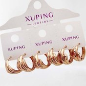 تصویر گوشواره ژوپینگ رنگ ثابت طرح ۱۰۶۱ 