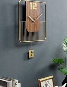 تصویر ساعت دیواری مدرن دکوراتیو طراحی ساده با جلوه‌ای خاص - سفید |