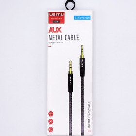 تصویر کابل AUX لیتو مدل LX-4 طول ۱ متر | کیفیت صدای عالی، طراحی مقاوم و بدون نویز Leitu LX-4 AUX Cable - 1 Meter Length | Excellent Sound Quality, Durable Design, and Noise-Free