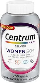 تصویر مولتی ویتامین زنانه Centrum Silver برای زنان 50 پلاس، مکمل مولتی ویتامین/مولتی‌مینرال با ویتامین D3، ویتامین‌های B، ترکیبات غیر GMO، پشتیبانی از حافظه و شناخت در بزرگسالان مسن - 200 Ct - ارسال 20 روز کاری Centrum Silver Women's Multivitamin for Women 50 Plus, Multivitamin/Multimineral Supplement with Vitamin D3, B Vitamins, Non-GMO Ingredients, Supports Memory and Cognition in Older Adults - 200 Ct