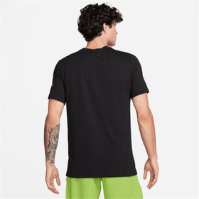 تصویر تی شرت تنیس مردانه نایک Rafa NikeCourt Dri-FIT– مشکی 