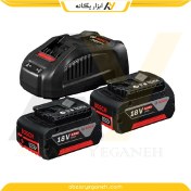 تصویر ست کامل باتری و شارژر 18 ولت بوش COOLPACK - PACK 5A.H 