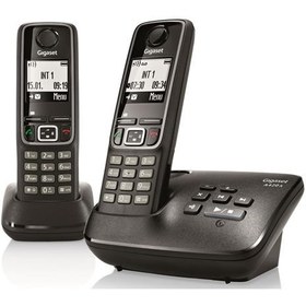 تصویر گوشی تلفن بی سیم گیگاست مدل A420A Duo ا Gigaset A420A Duo Wireless Phone Gigaset A420A Duo Wireless Phone