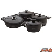 تصویر سرویس قابلمه سوپرهاردآنادایزد کارال مدل لارما (8.5 پارچه) Karal Super-Hard-Anodized Larma Cookware Set 8.5 Pieces