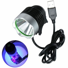 تصویر لامپ یو وی USB UV تعمیر برد VIOLET 
