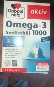 تصویر کپسول امگا 3,; ،اسیدهای چرب امگا3از روغن ماهی دریا EPAوDHA۸۰تایی Omega 3