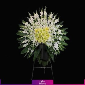 تصویر تاج گل مراسم ختم و عرض تسلیت یک طبقه و قیمت مناسب 