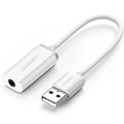 تصویر کابل انتقال صدای USB به جک 3.5 میلی‌متری یوگرین US206 30712 
