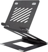 تصویر پایه براکت نگهدارنده و تاشوی لپ تاپ و تبلت Riser Steel Rack 