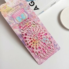 تصویر بسته 12ورقی نگین آرایشی طرح بیضی Make up gems