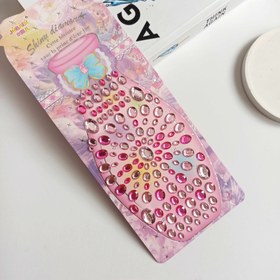 تصویر بسته 12ورقی نگین آرایشی طرح بیضی Make up gems