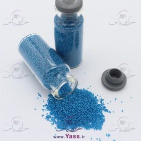 تصویر شن تزئینی آبی شالی (حدود 40 گرمی) 